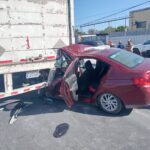 Choca Didi contra camión de carga en Reynosa; quedó gravemente lesionado