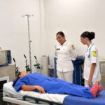 Elena vive su sueño de médica militar en Reynosa