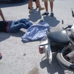 Motociclista resulta herido tras derrapar en fraccionamiento de Reynosa