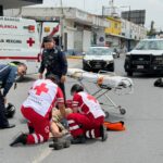 Motociclista es hospitalizado por accidente en Reynosa